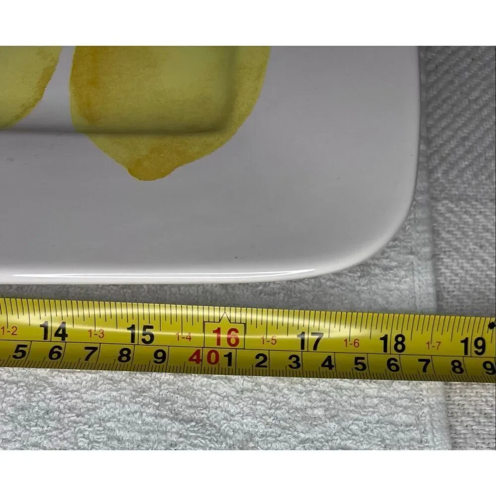 Sur La Table Citron Lemon Rectangular Serving Platter 18x11